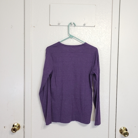 "croft & Borrow" The Classic Tee Long Sleeves Purple Size Medium - Picture 4 of 4